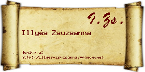Illyés Zsuzsanna névjegykártya